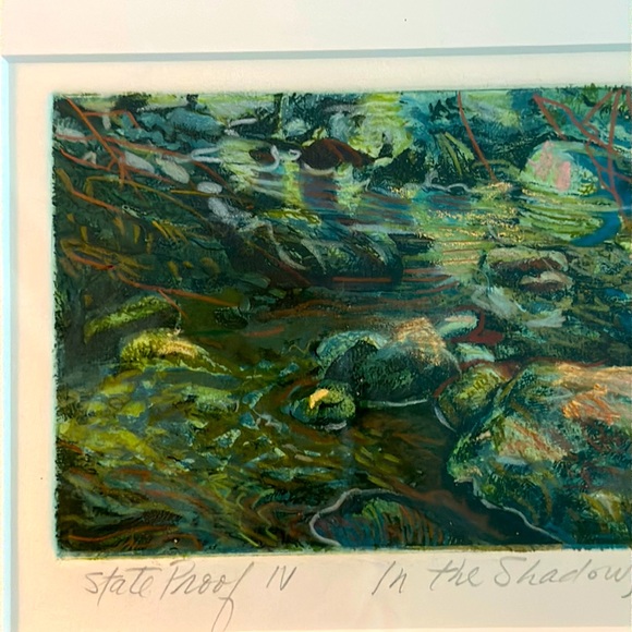 In the Shadows of Unknown Places 11” by 21” stunning piece of Art vintage - Picture 11 of 16